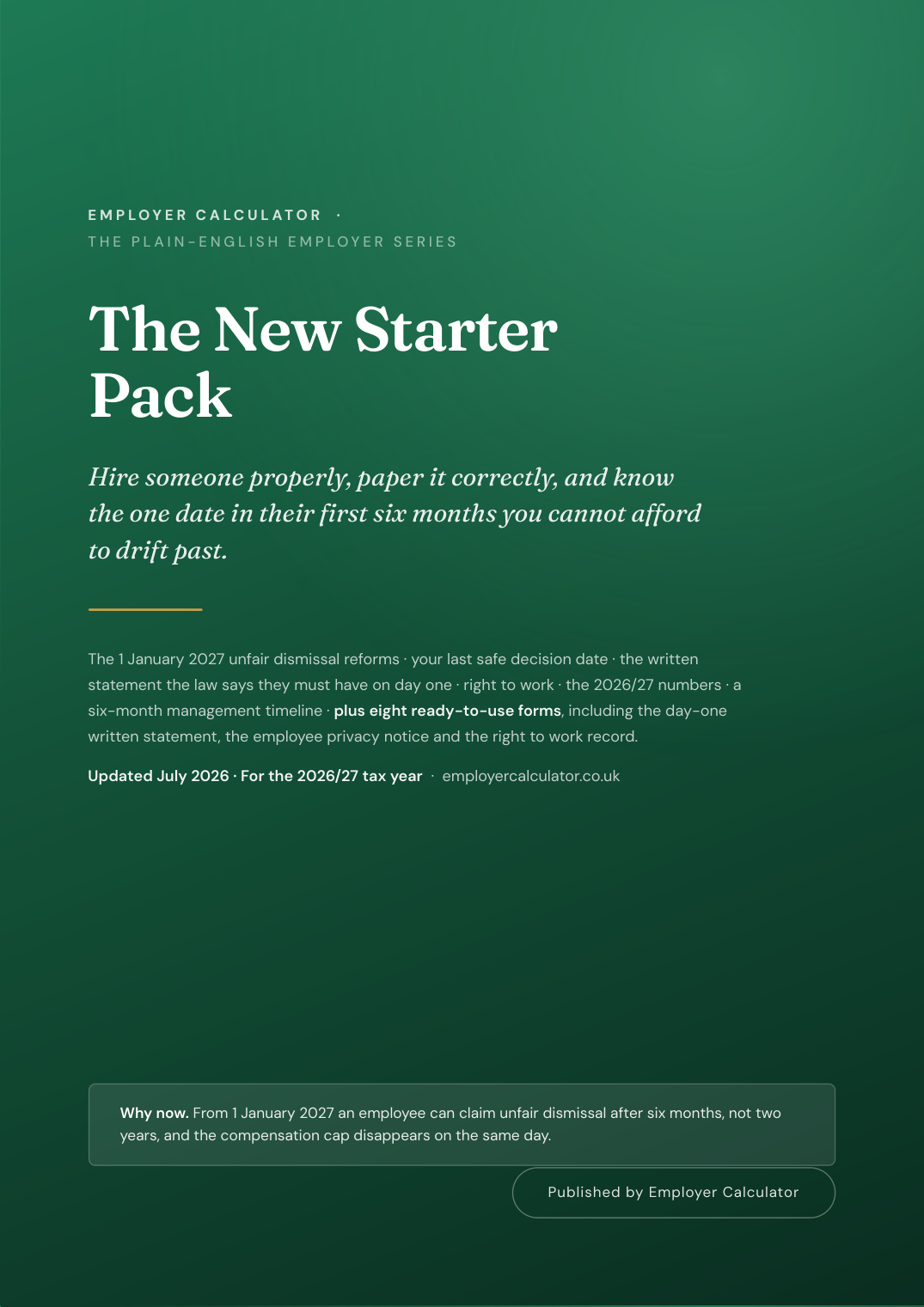 The New Starter Pack, cover